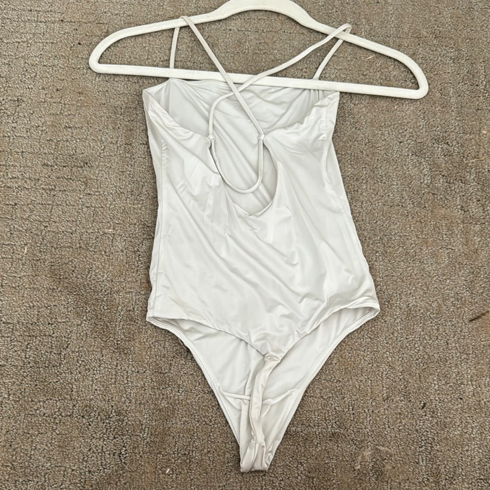 White Strappy Bodysuit